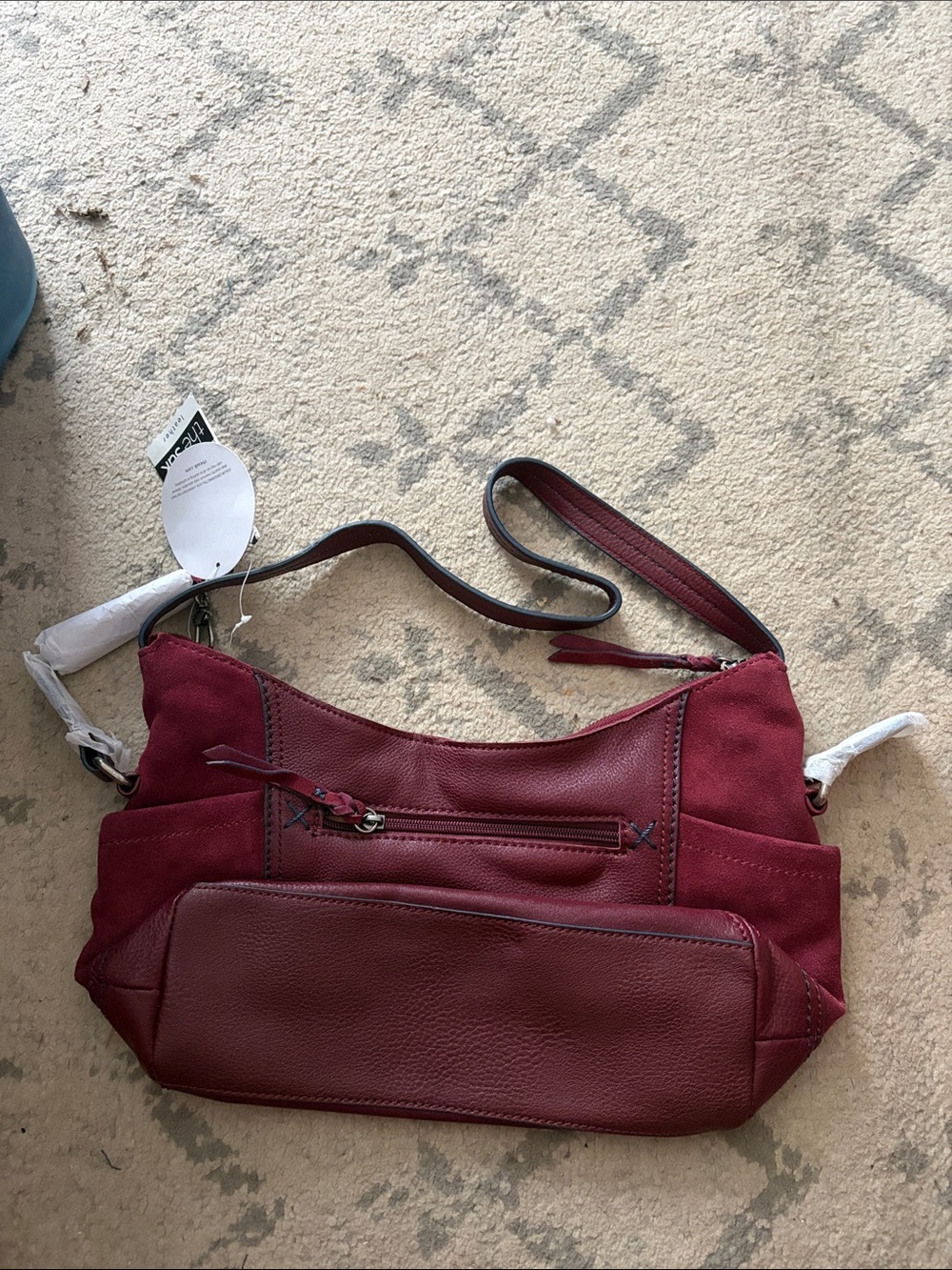 Women's Burgundy Crossbody Bag by